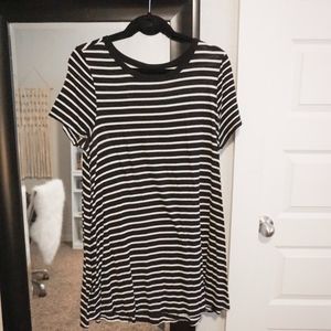 Stripped T-Shirt Dress